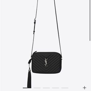 Saint Laurent Lou camera bag in quilted leather authentic
